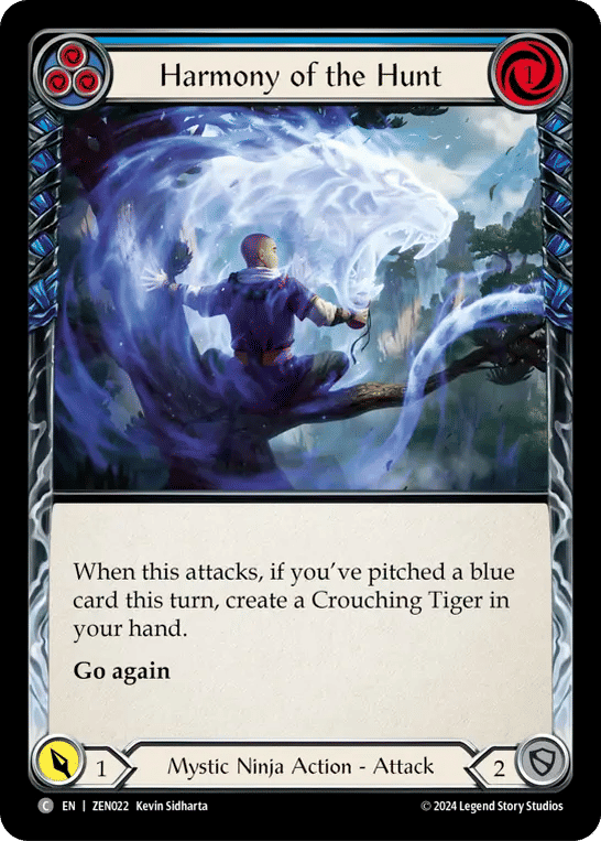 Harmony of the Hunt (Blue) — Zen - Blitz Deck — Flesh and Blood