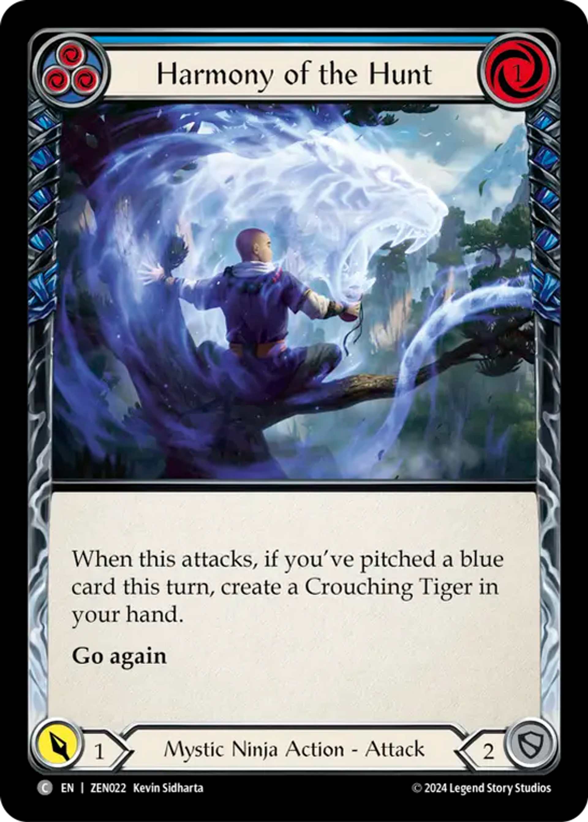 Harmony of the Hunt (Blue) — Zen - Blitz Deck — Flesh and Blood