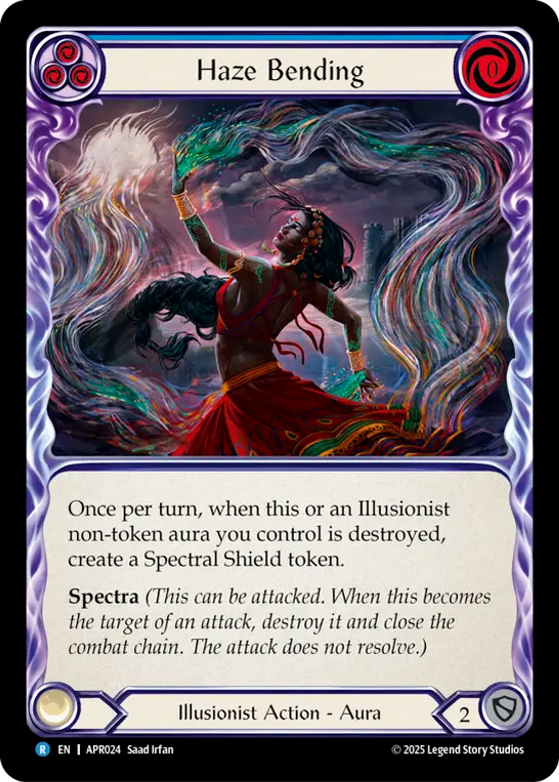 Haze Bending (Blue) — Armory Deck Legends - Prism Sculptor of Arc Light — Flesh and Blood