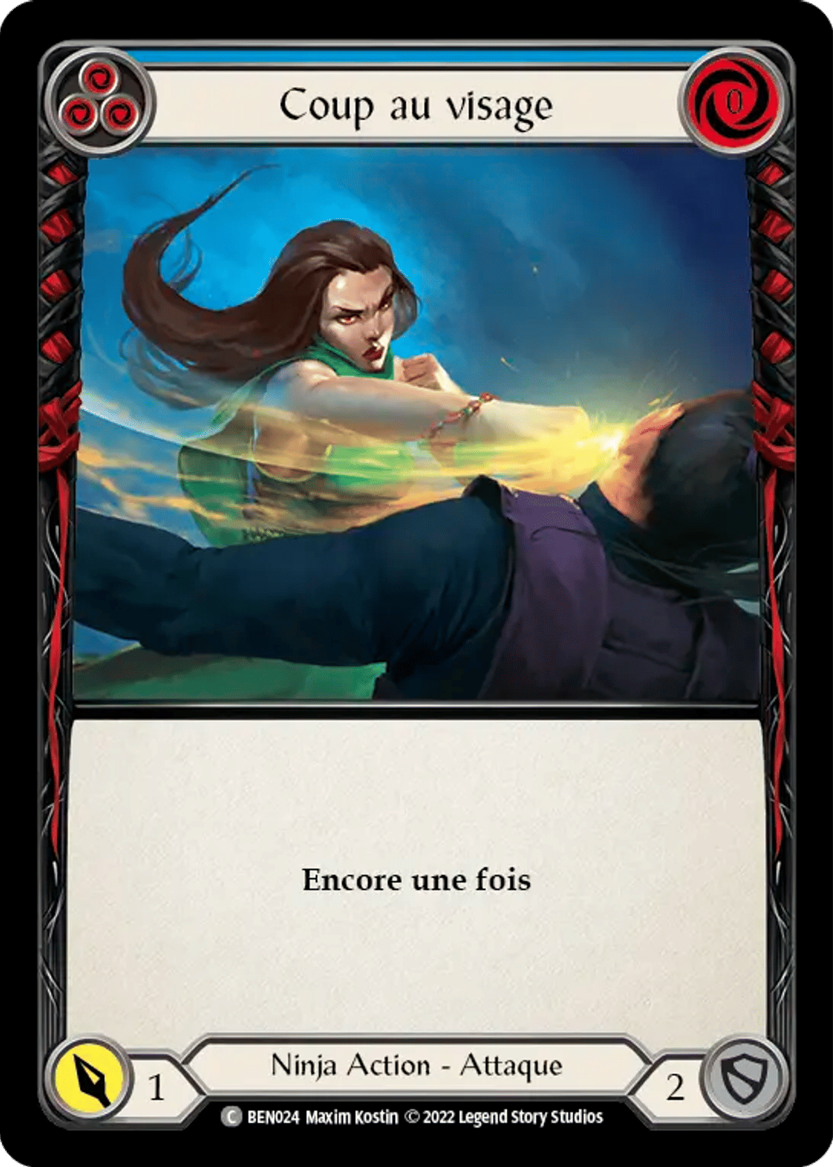 Coup au visage from Benji - Blitz Deck - Flesh and Blood