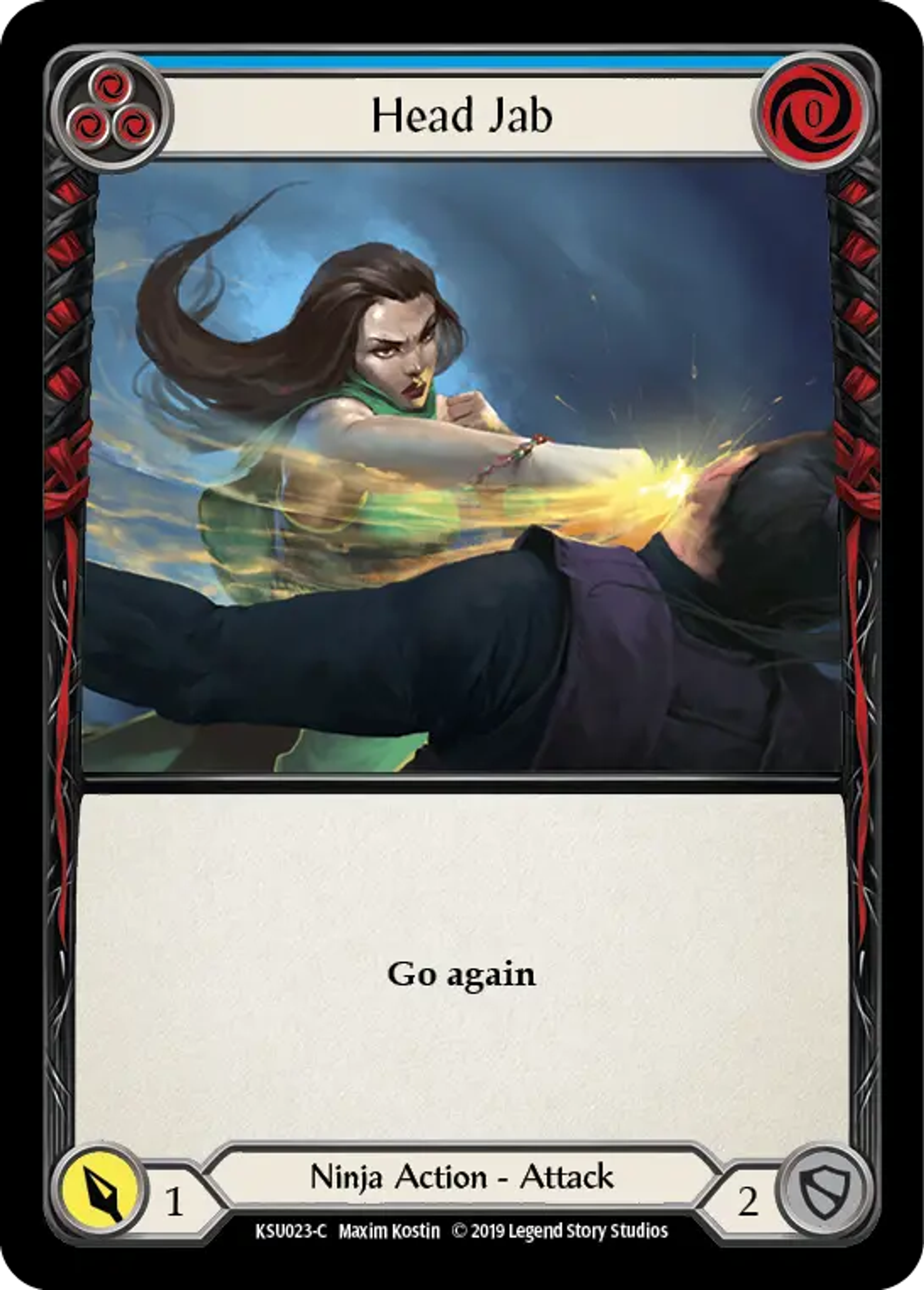 Head Jab (Blue) — Katsu, the Wanderer - Hero Deck — Flesh and Blood