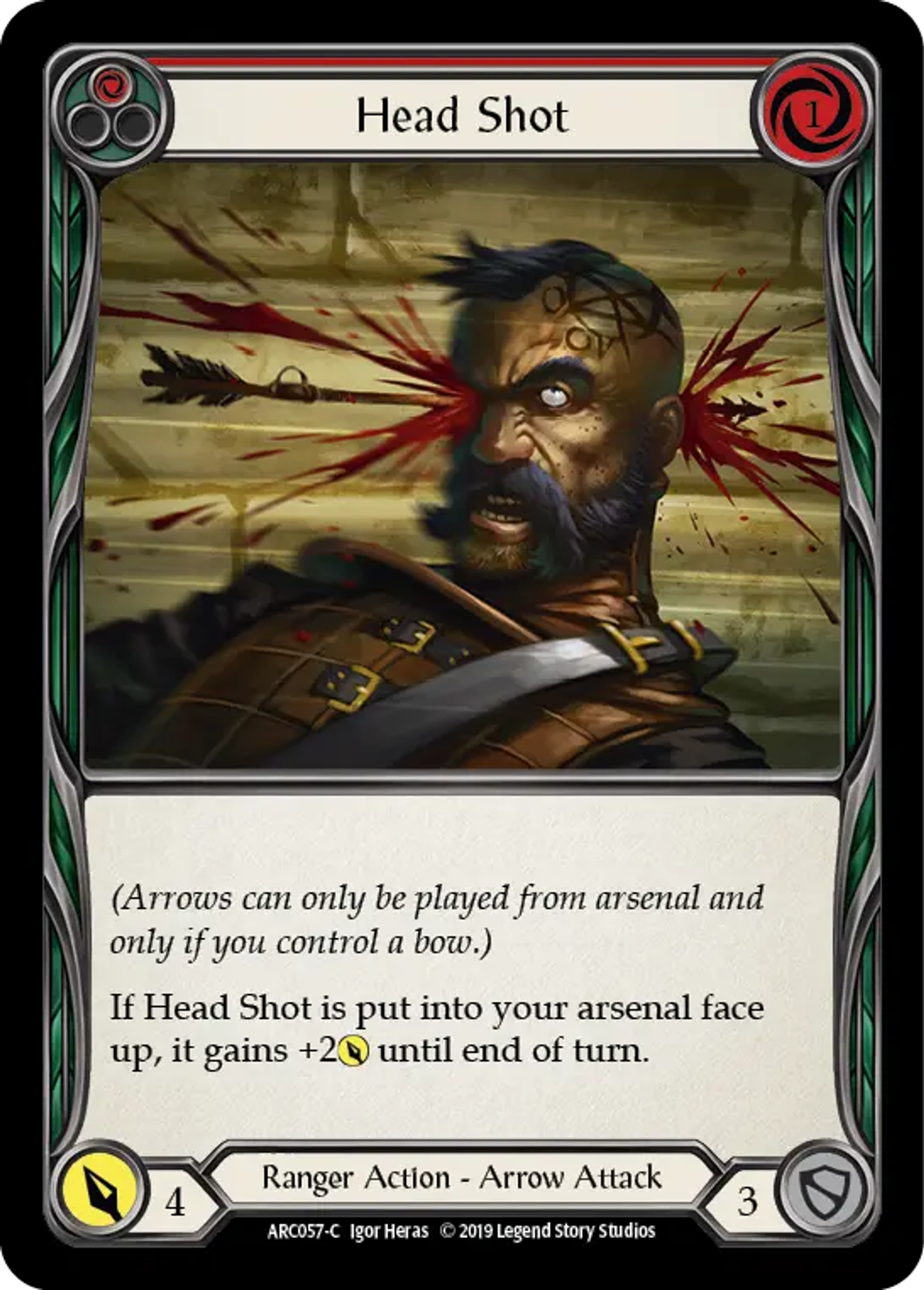 Head Shot (Red) — Arcane Rising — Flesh and Blood