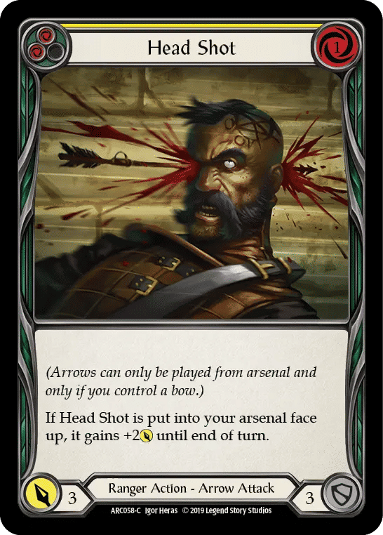 Head Shot (Yellow) — Arcane Rising — Flesh and Blood