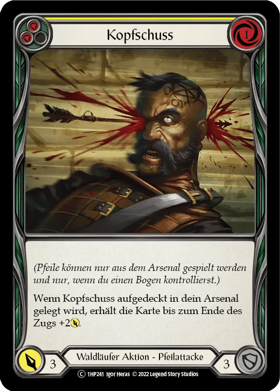 Head Shot (Yellow) — History Pack 1 - Black Label — Flesh and Blood