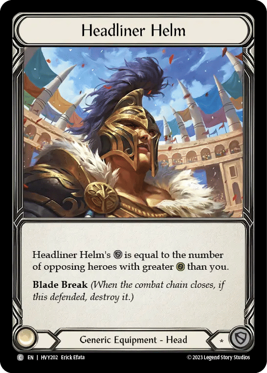 Headliner Helm — Heavy Hitters — Flesh and Blood