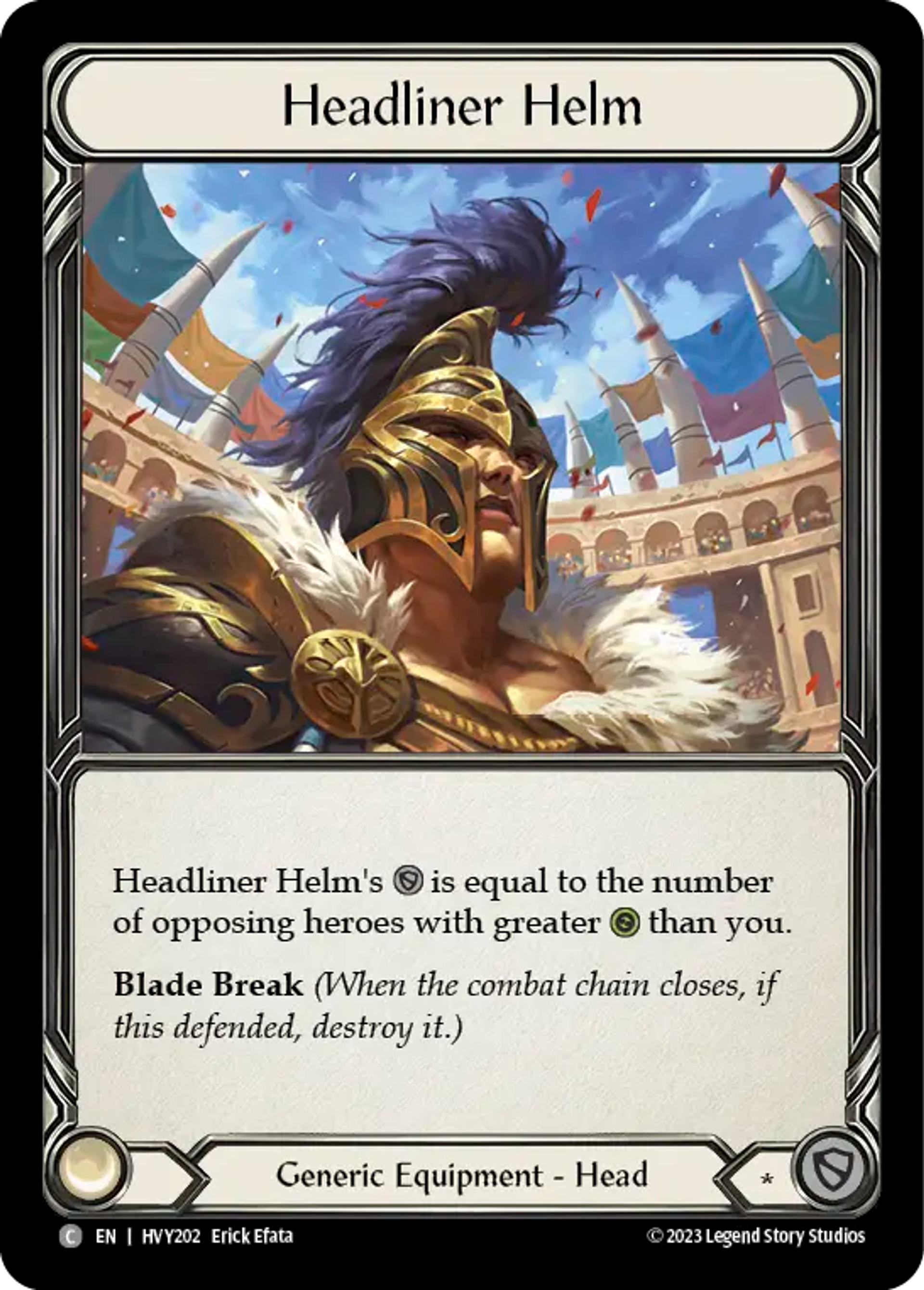 Heaume de chef de file — Heavy Hitters — Flesh and Blood