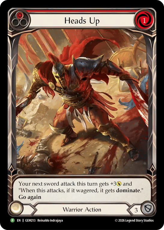 Heads Up — GEM - Pack 6 — Flesh and Blood