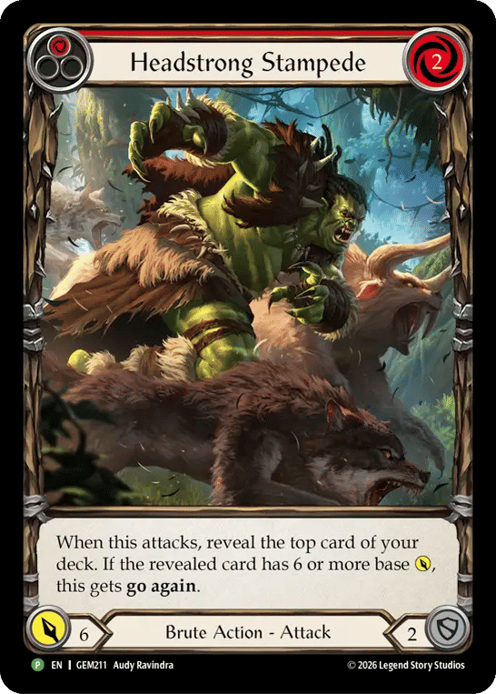 Headstrong Stampede — GEM - Pack 6 — Flesh and Blood