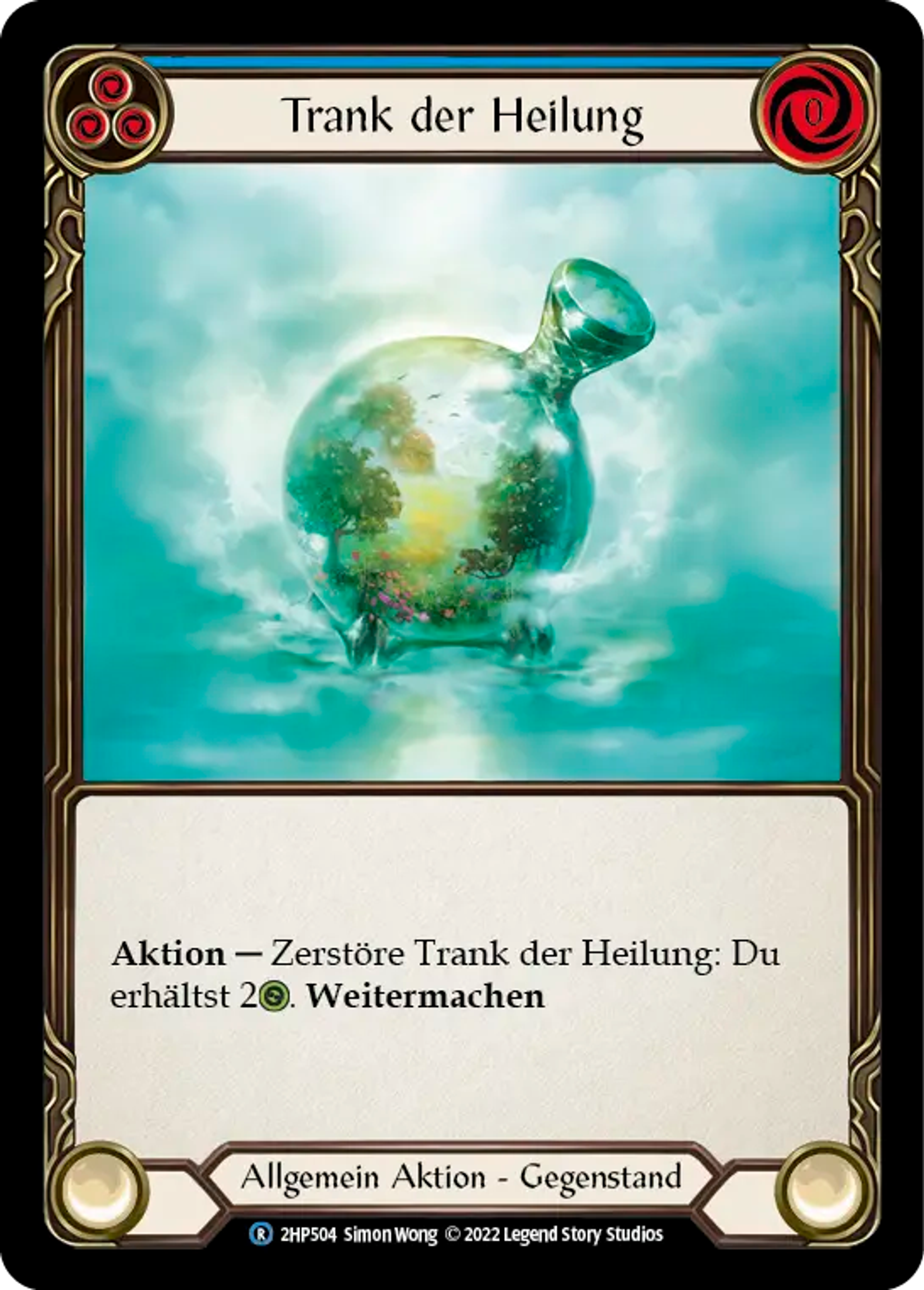 Healing Potion (Blue) — History Pack 2 - Black Label — Flesh and Blood