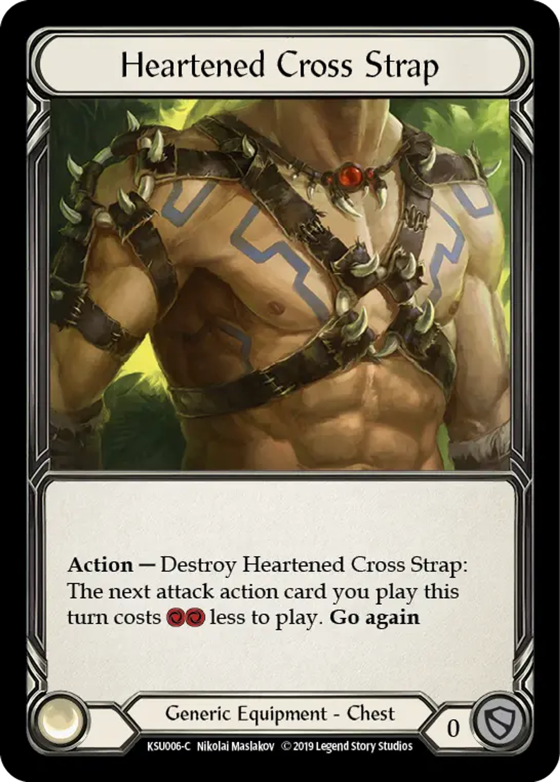 Heartened Cross Strap — Katsu, the Wanderer - Hero Deck — Flesh and Blood