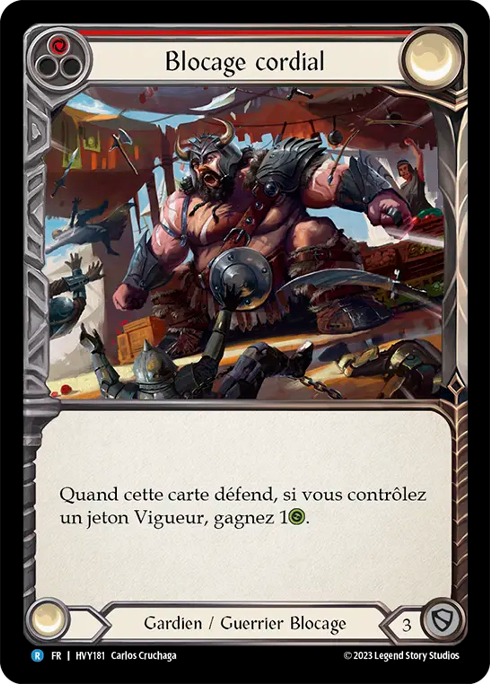 Blocage cordial — Heavy Hitters — Flesh and Blood