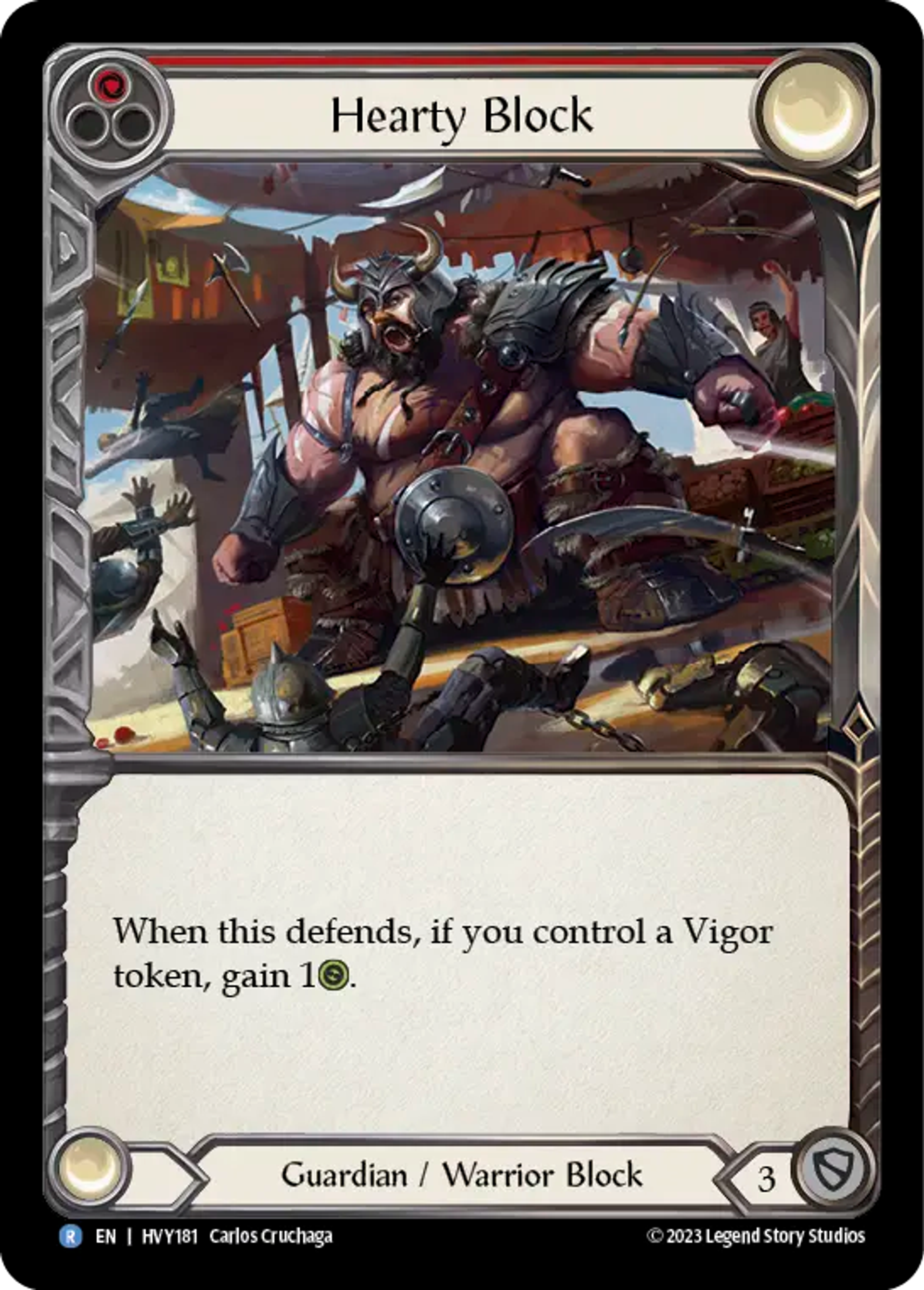 Blocage cordial — Heavy Hitters — Flesh and Blood