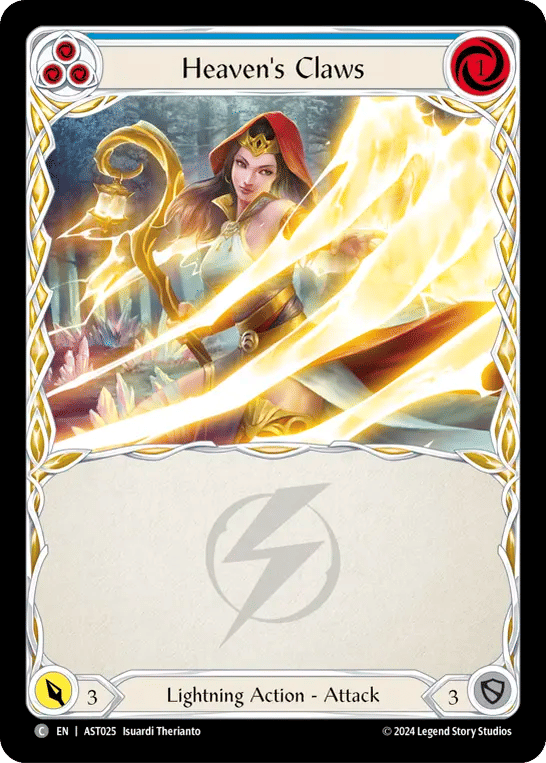 Heaven's Claws (Blue) — Armory Deck - Aurora, Shooting Star — Flesh and Blood