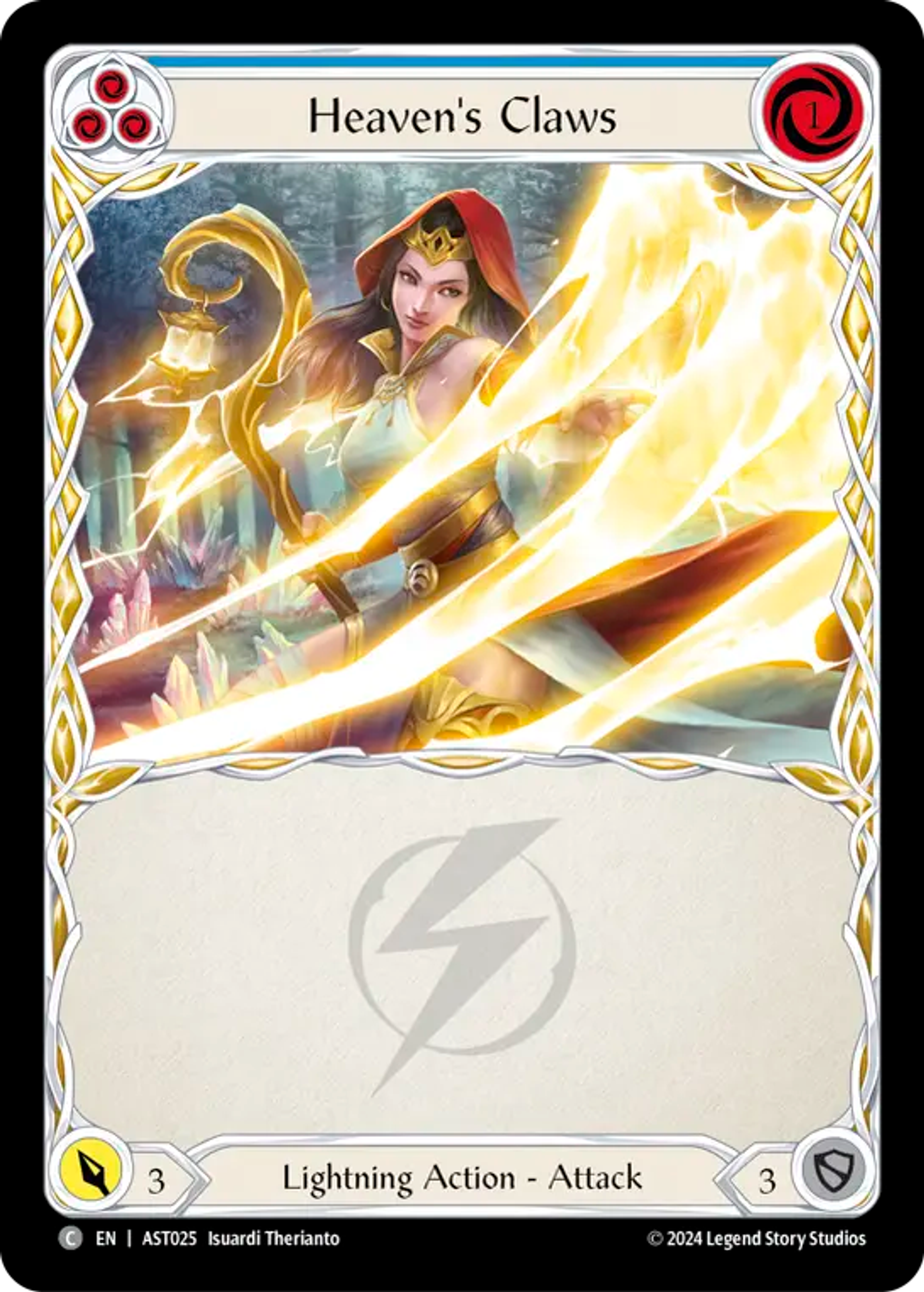 Heaven's Claws (Blue) — Armory Deck - Aurora, Shooting Star — Flesh and Blood