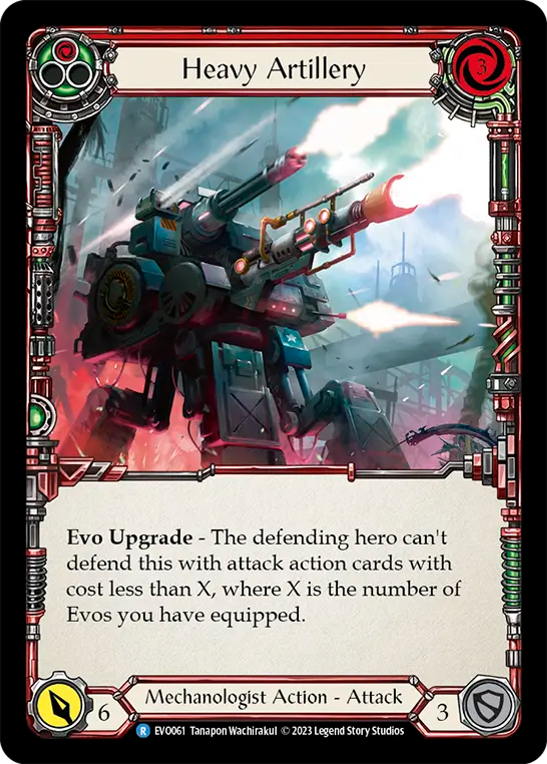 Heavy Artillery (Red) — Bright Lights — Flesh and Blood