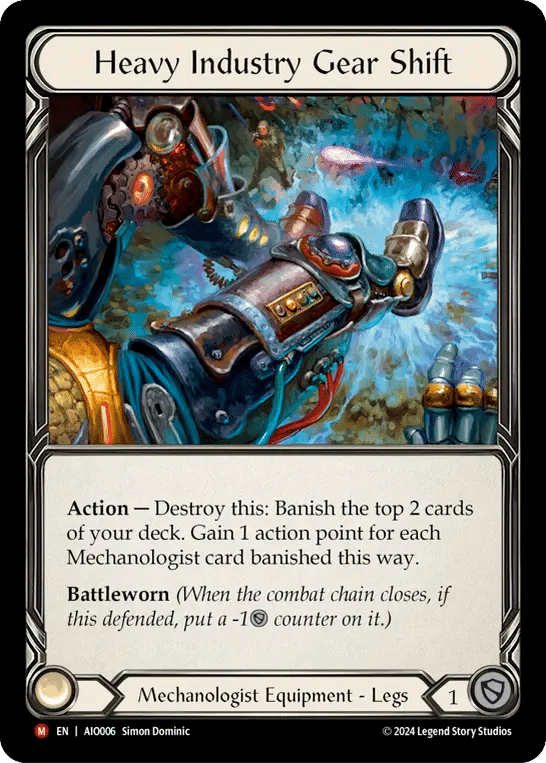 Heavy Industry Gear Shift — Armory Deck - Dash I/O — Flesh and Blood
