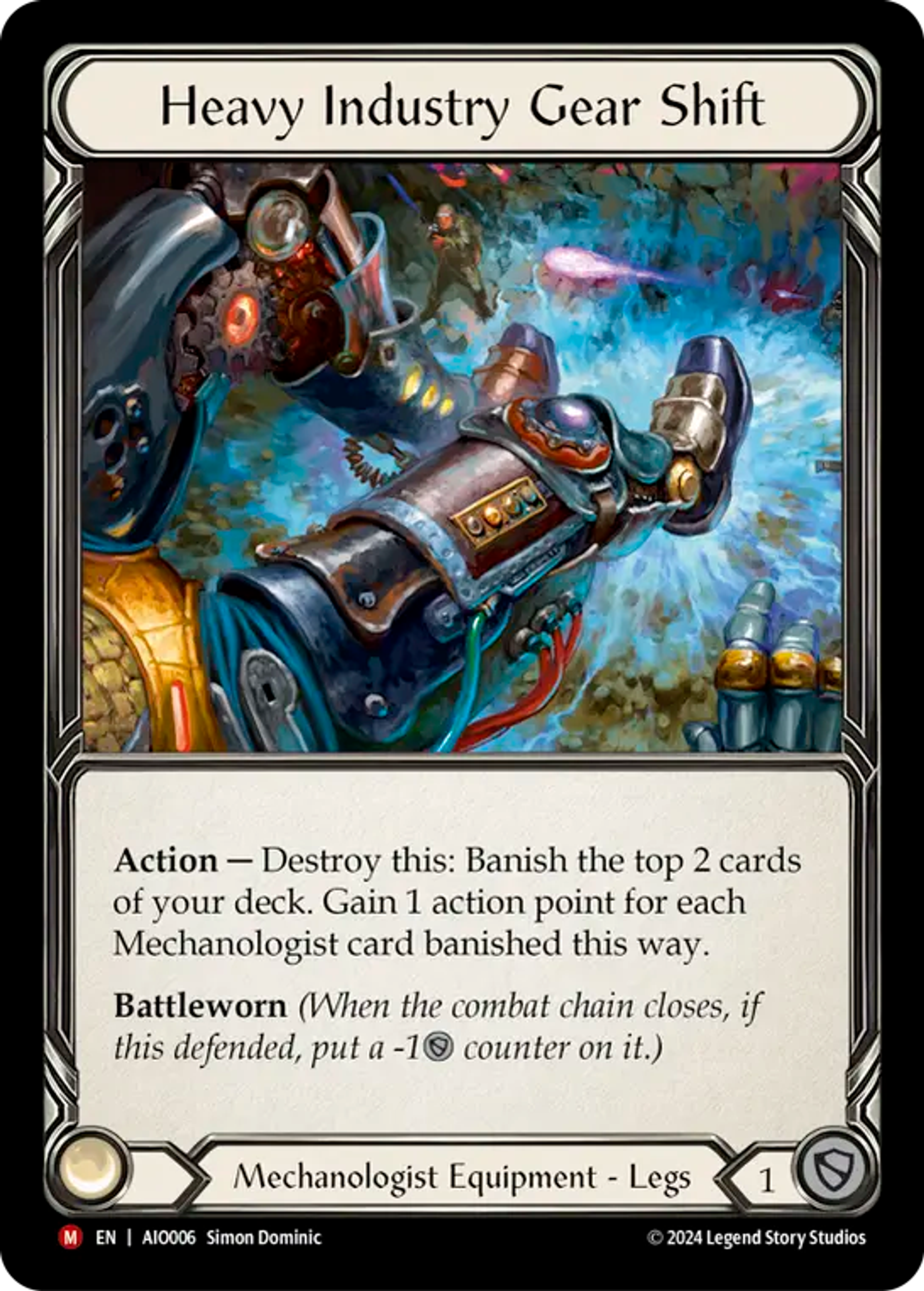 Heavy Industry Gear Shift — Armory Deck - Dash I/O — Flesh and Blood