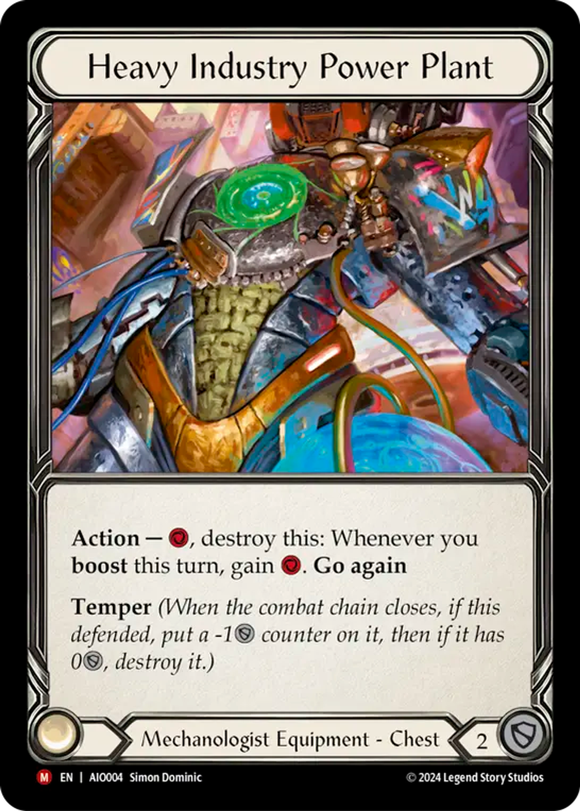 Heavy Industry Power Plant — Armory Deck - Dash I/O — Flesh and Blood