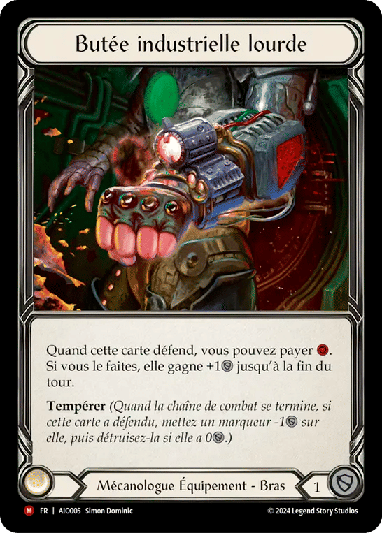 Butée industrielle lourde — Armory Deck - Dash I/O — Flesh and Blood