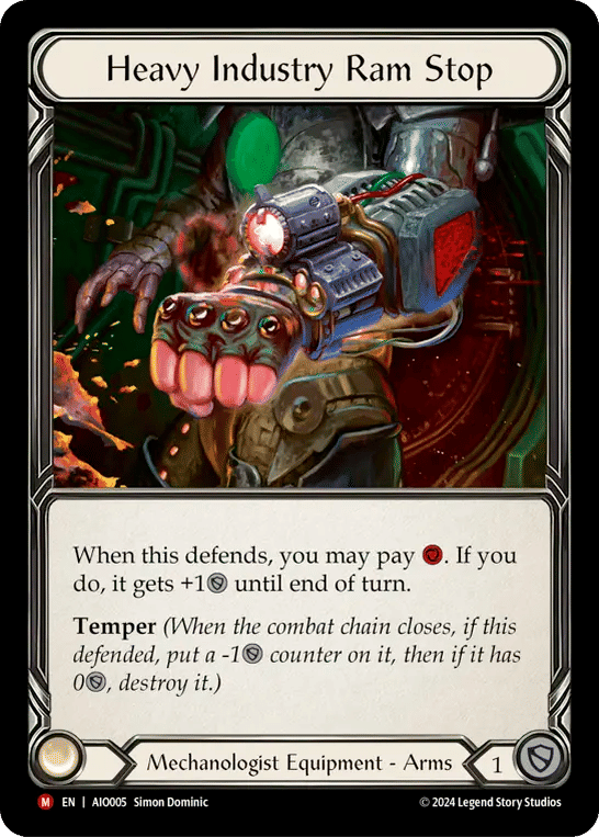 Heavy Industry Ram Stop — Armory Deck - Dash I/O — Flesh and Blood