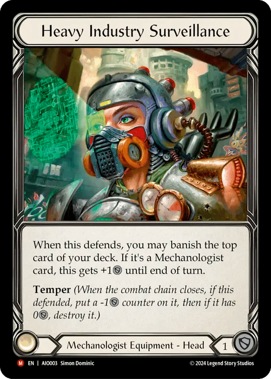 Heavy Industry Surveillance — Armory Deck - Dash I/O — Flesh and Blood