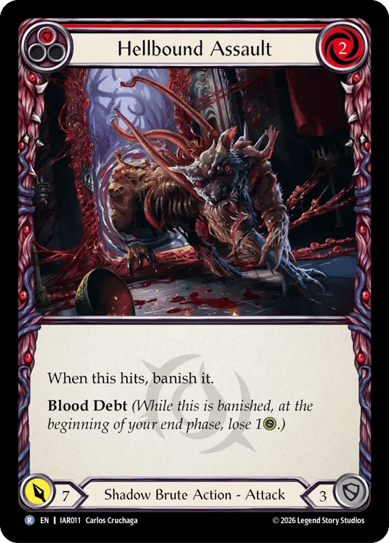 Hellbound Assault (Red) — Usurp the Shadow Throne — Flesh and Blood