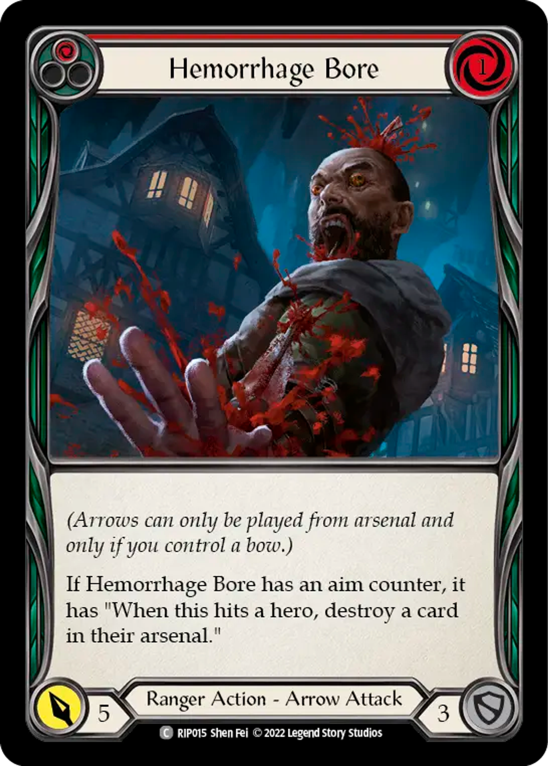 Hemorrhage Bore (Red) — Riptide - Blitz Deck — Flesh and Blood