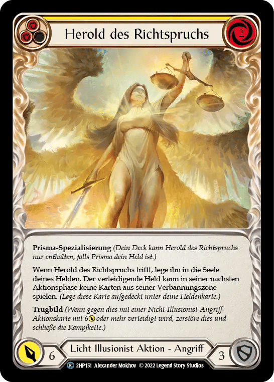 Herald of Judgment (Yellow) — History Pack 2 - Black Label — Flesh and Blood