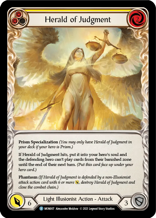 Herald of Judgment (Yellow) — Monarch — Flesh and Blood