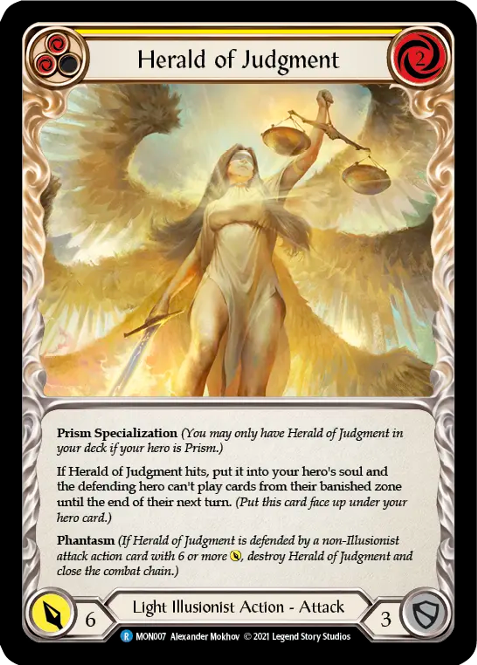 Herald of Judgment (Yellow) — Monarch — Flesh and Blood