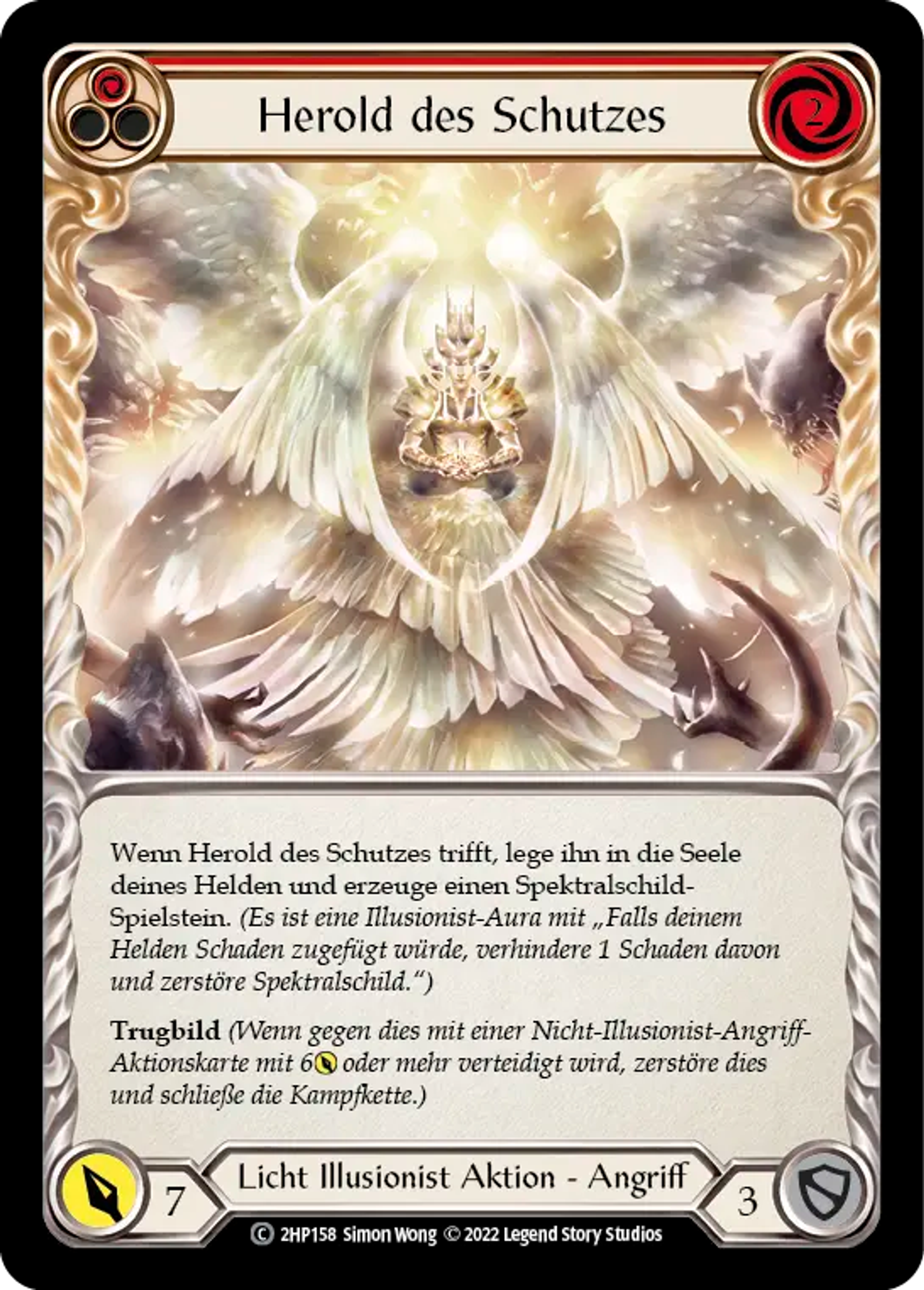 Herald of Protection (Red) — History Pack 2 - Black Label — Flesh and Blood