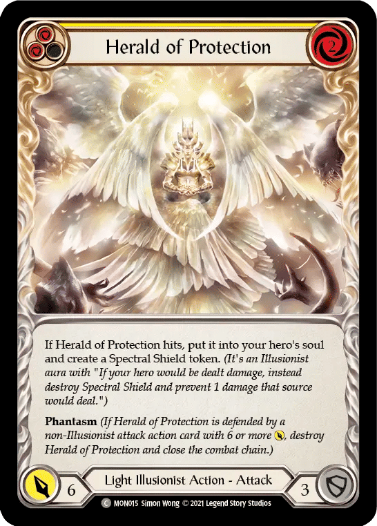 Herald of Protection (Yellow) — Monarch — Flesh and Blood