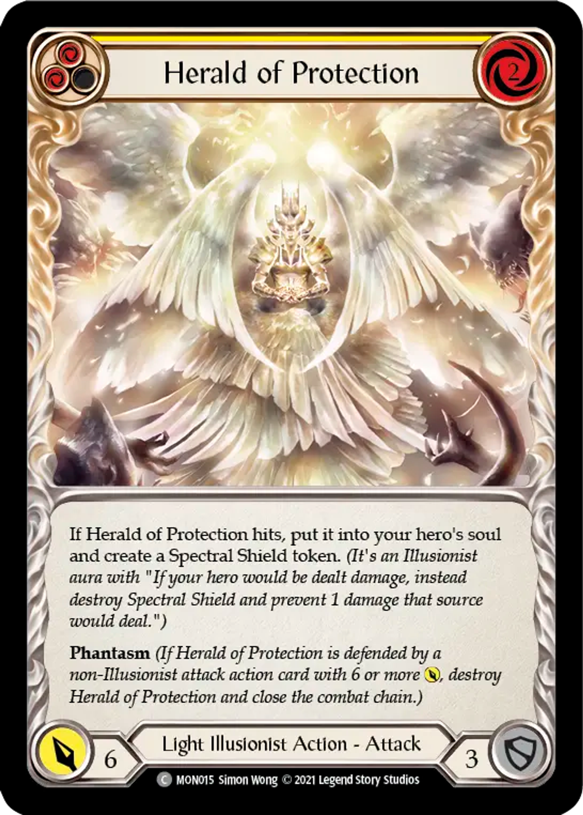 Herald of Protection (Yellow) — Monarch — Flesh and Blood