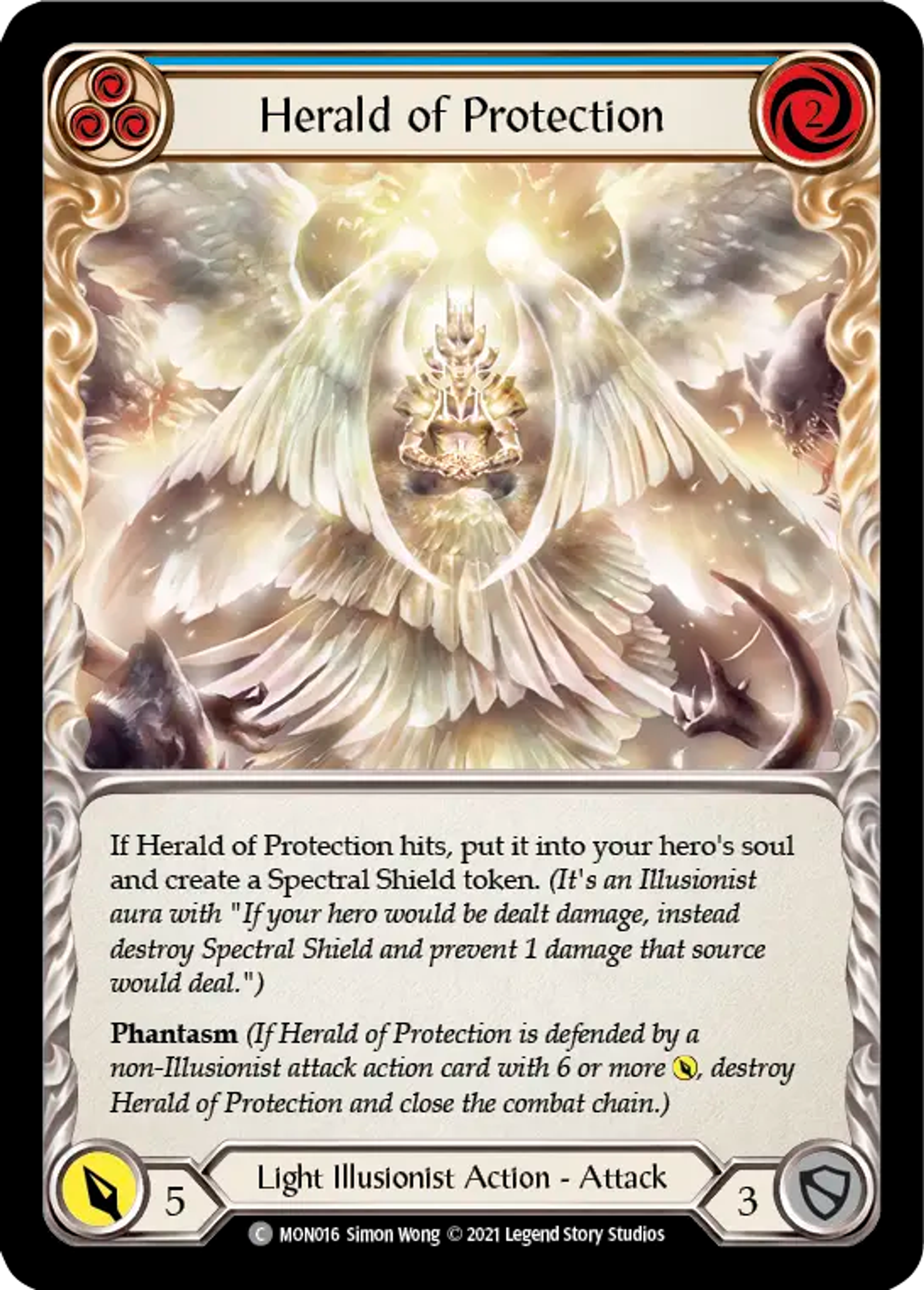Herald of Protection (Blue) — Monarch — Flesh and Blood