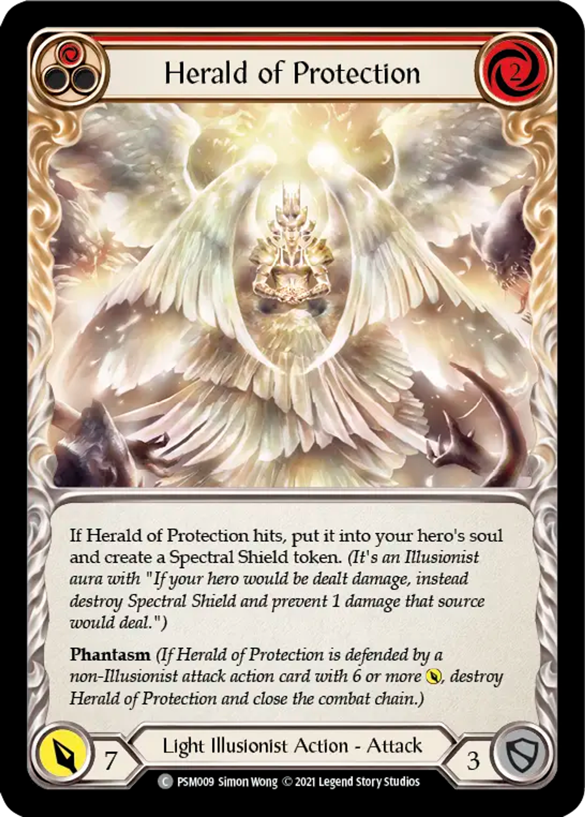 Herald of Protection (Red) — Prism - Blitz Deck — Flesh and Blood