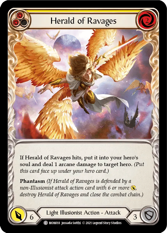 Herald of Ravages (Yellow) — Monarch — Flesh and Blood