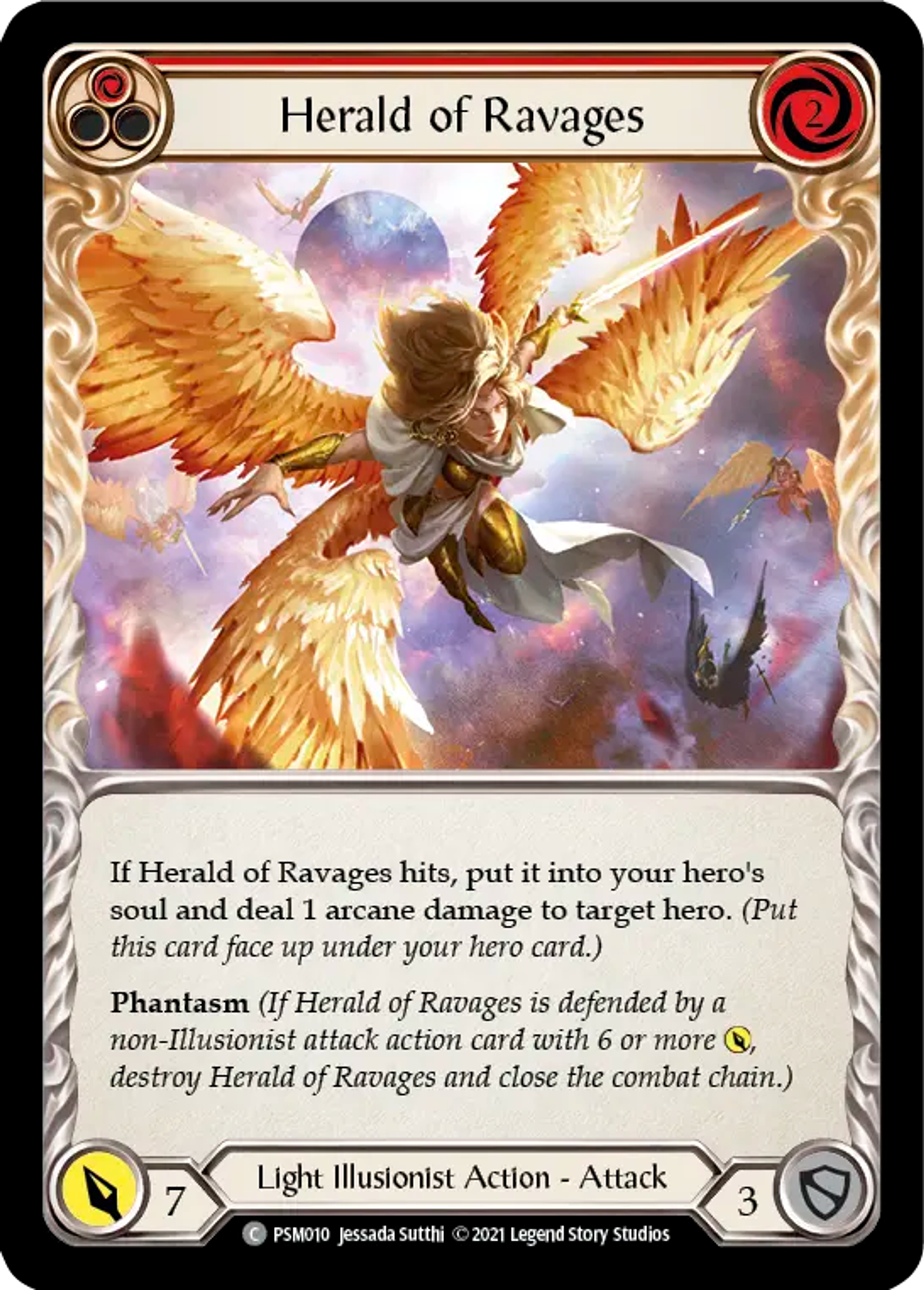 Herald of Ravages (Red) — Prism - Blitz Deck — Flesh and Blood