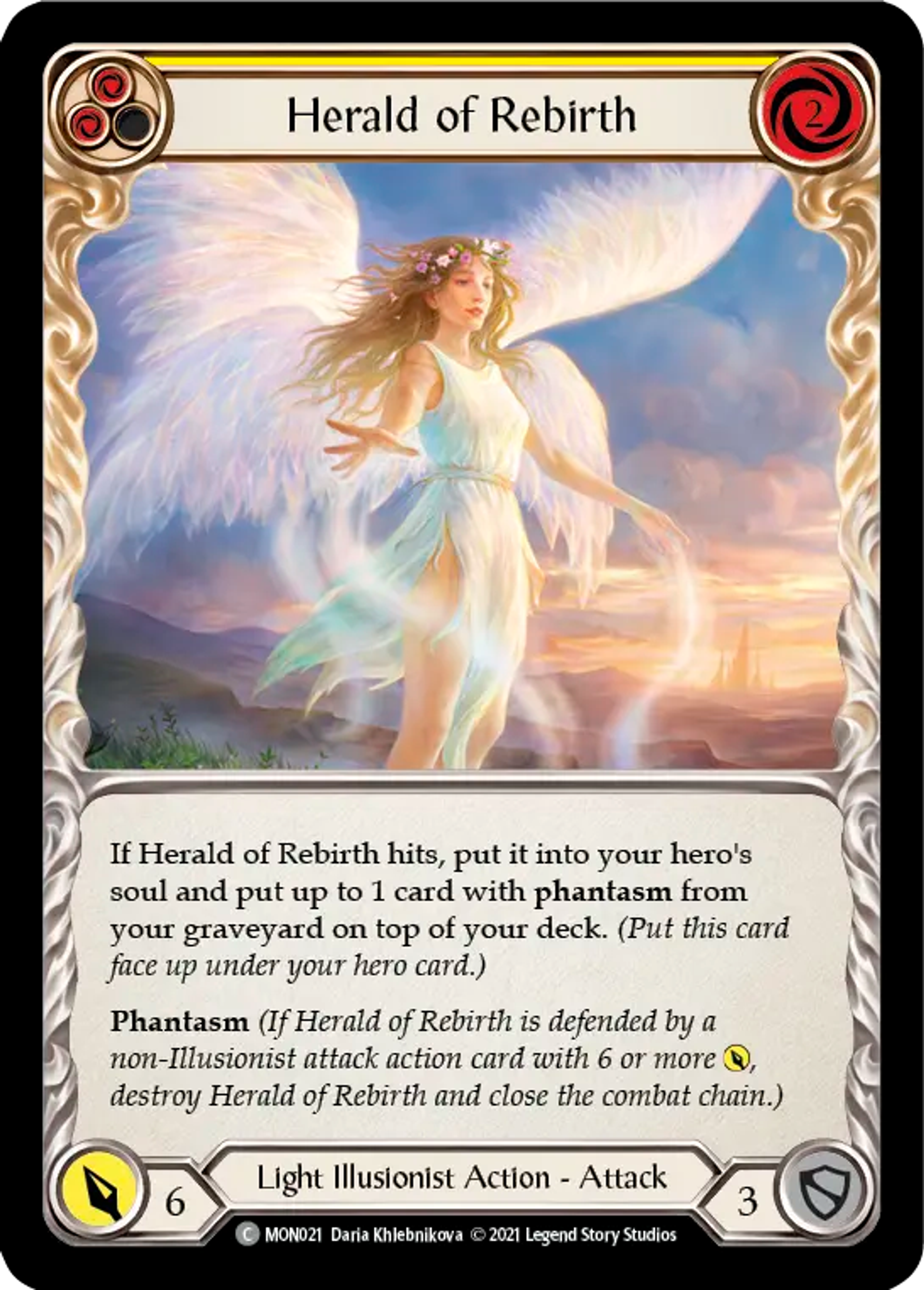 Herald of Rebirth (Yellow) — Monarch — Flesh and Blood