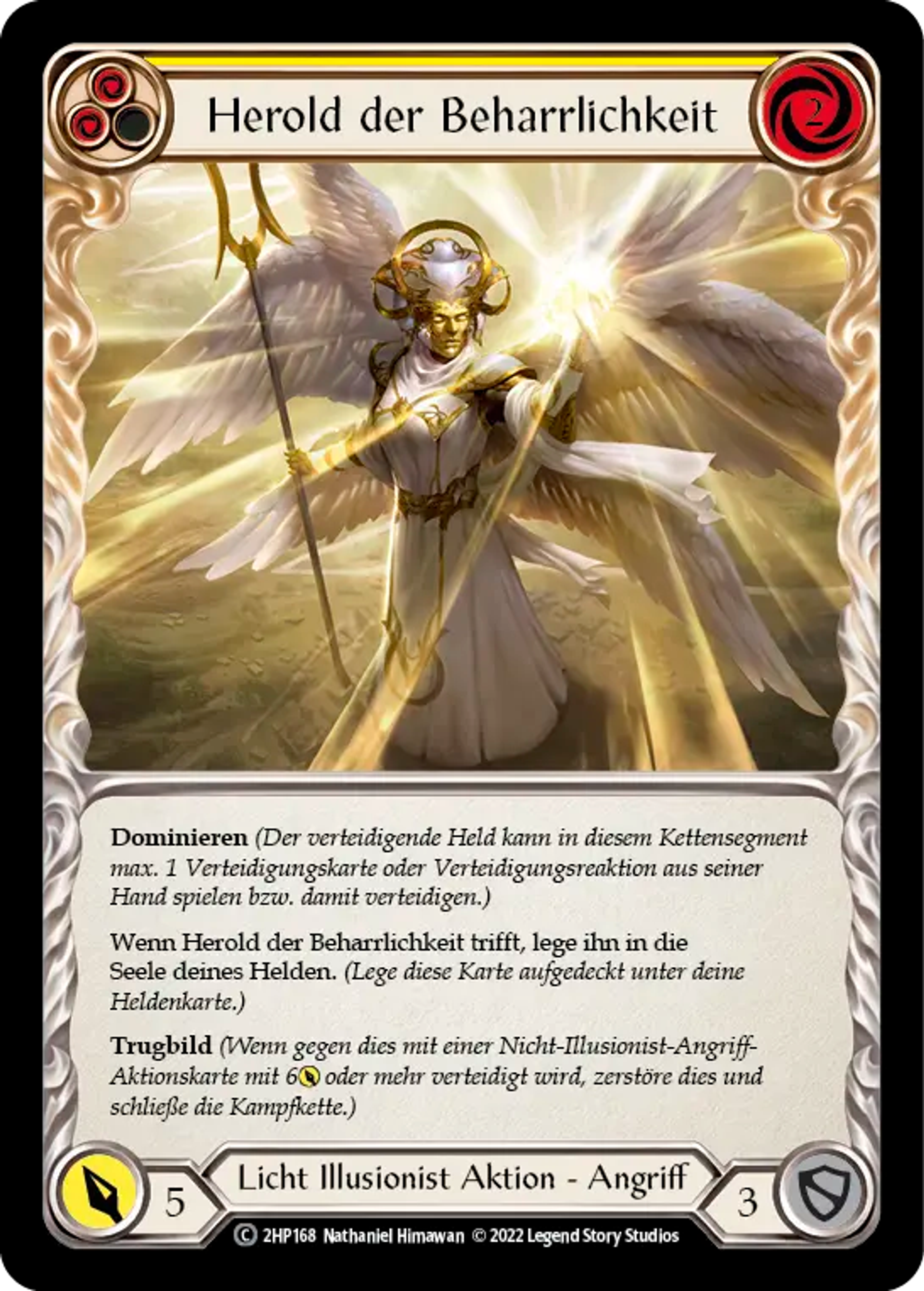 Herald of Tenacity (Yellow) — History Pack 2 - Black Label — Flesh and Blood