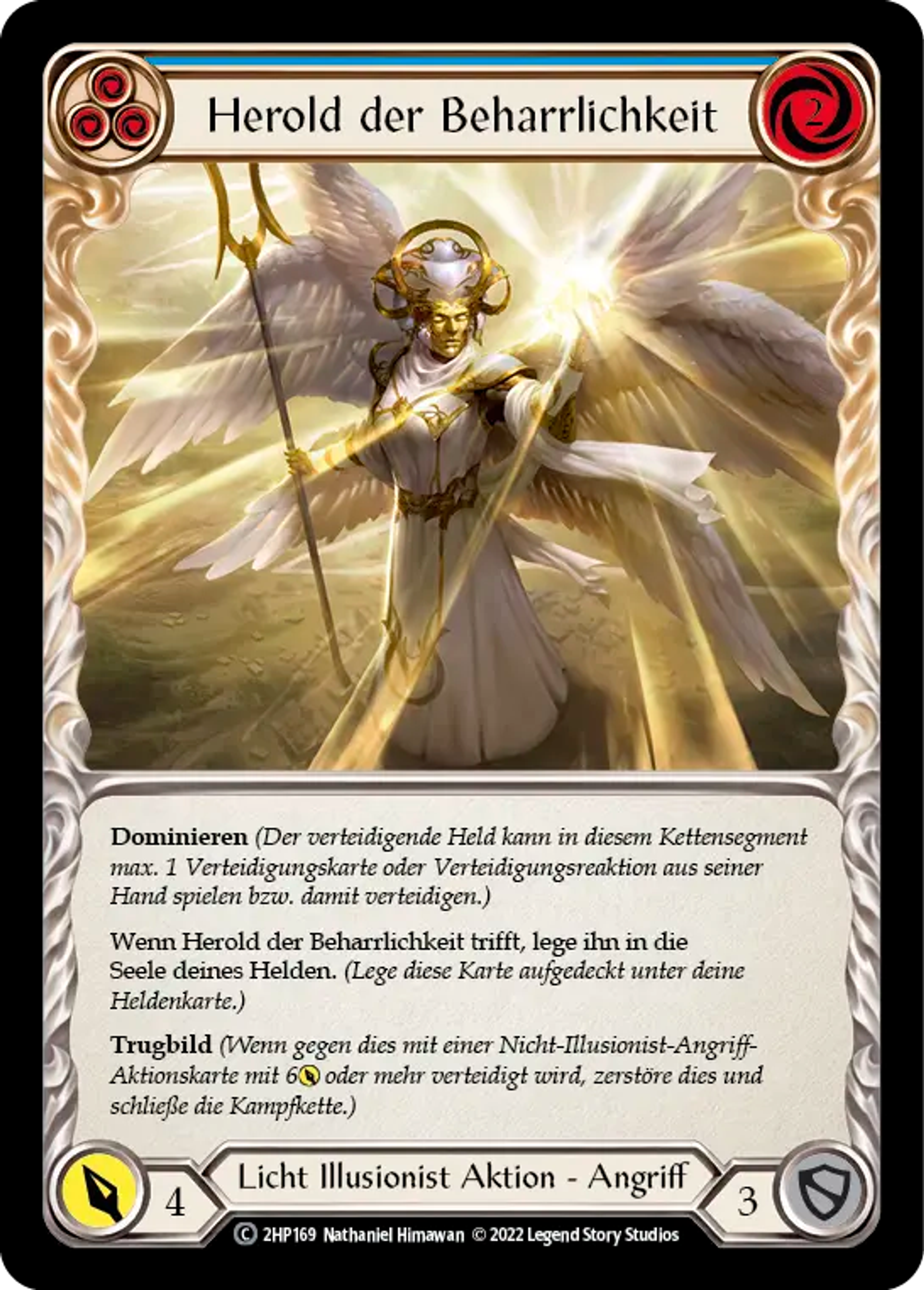 Herald of Tenacity (Blue) — History Pack 2 - Black Label — Flesh and Blood