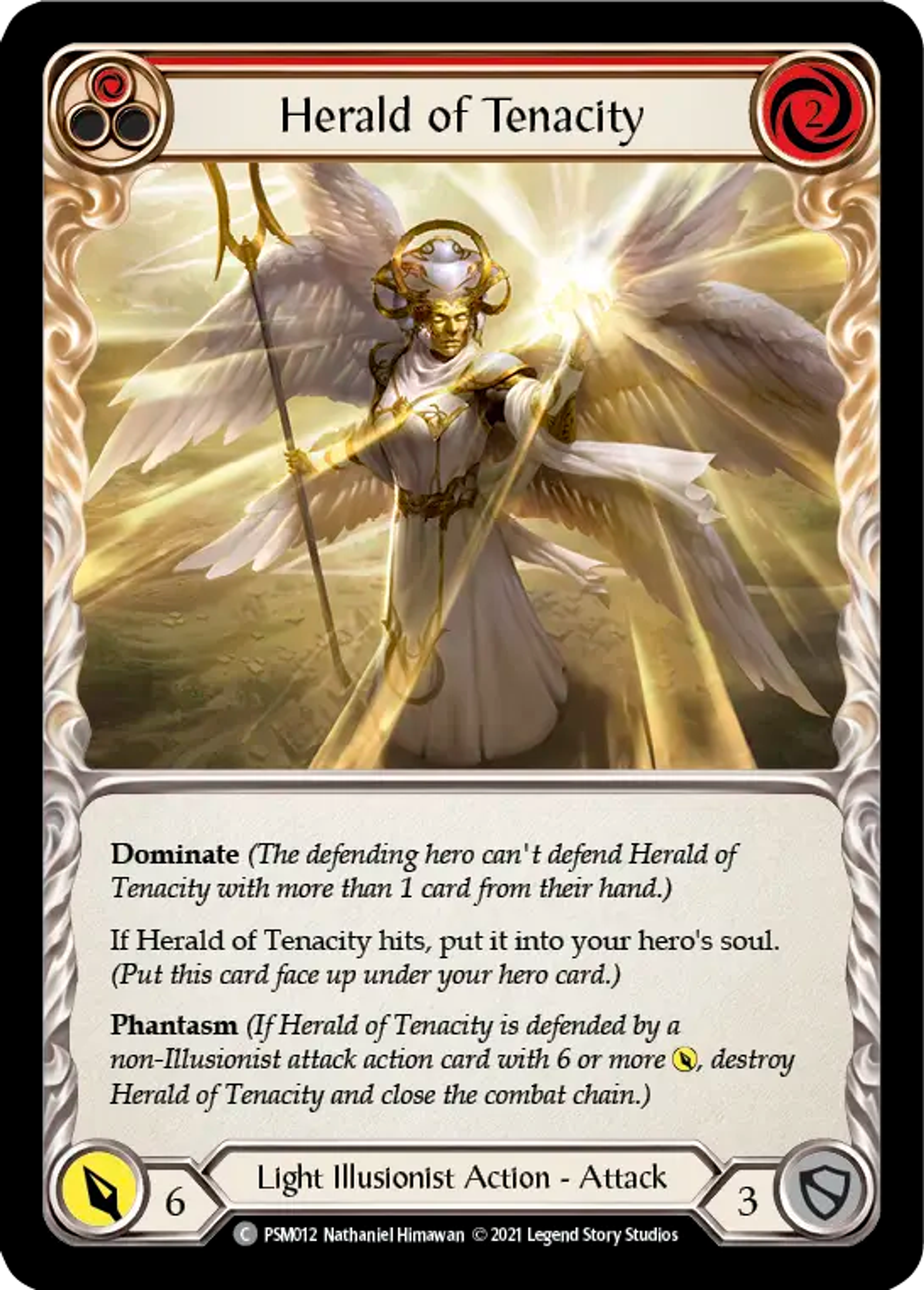 Herald of Tenacity (Red) — Prism - Blitz Deck — Flesh and Blood