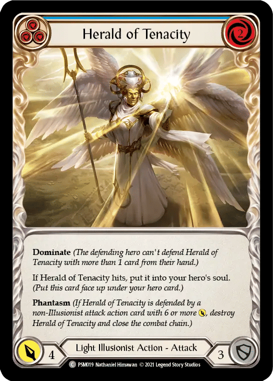 Herald of Tenacity (Blue) — Prism - Blitz Deck — Flesh and Blood