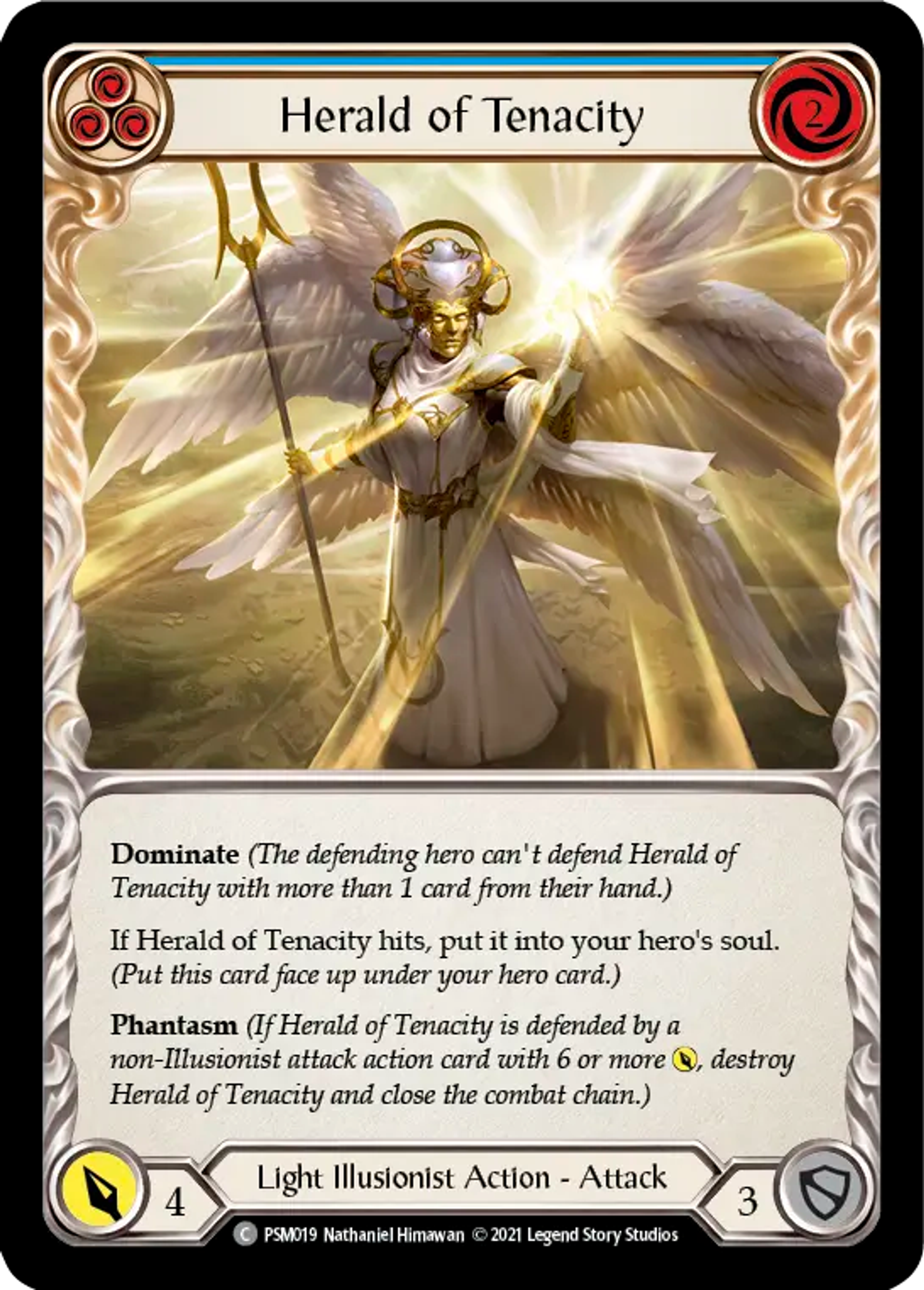 Herald of Tenacity (Blue) — Prism - Blitz Deck — Flesh and Blood