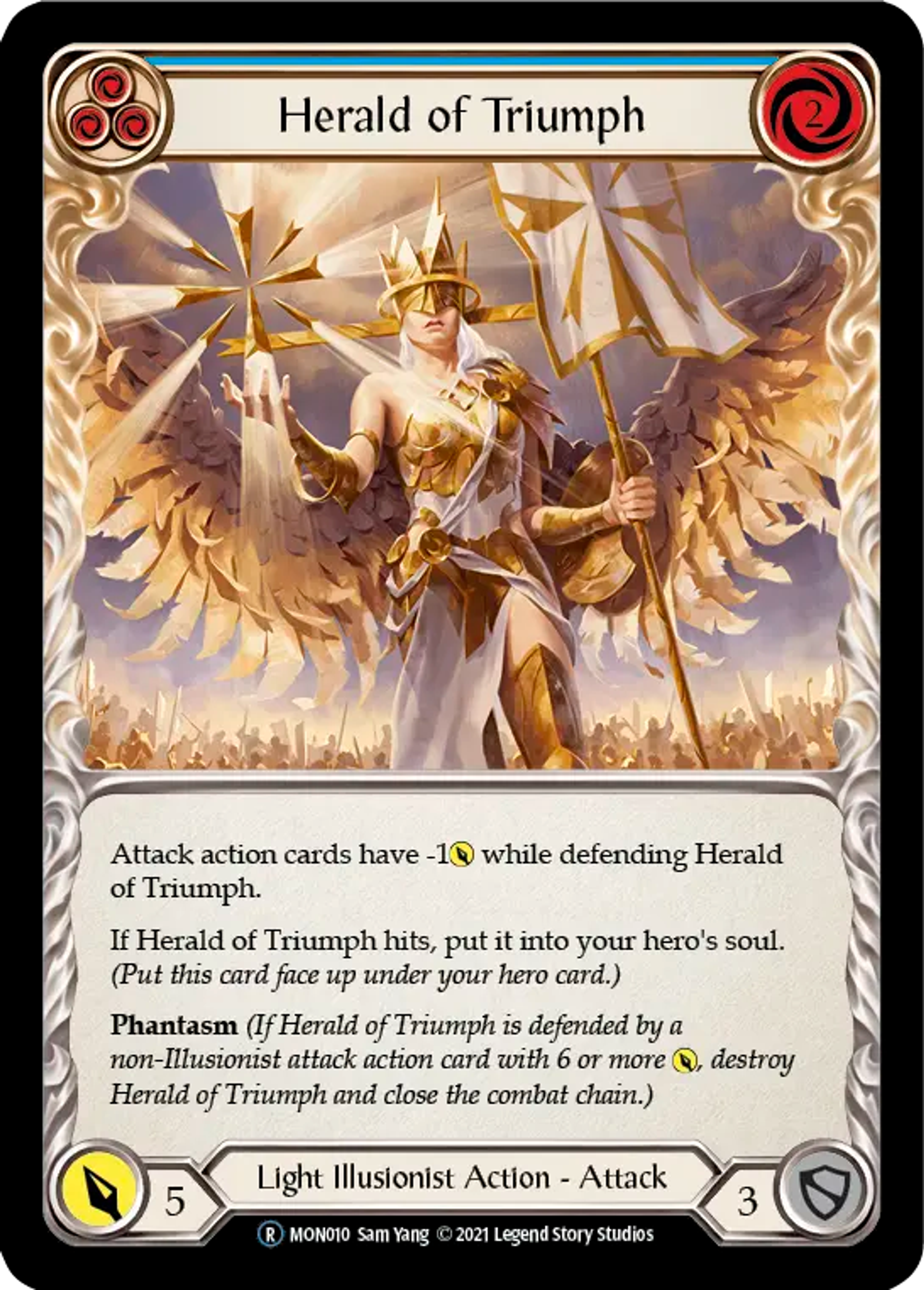 Herald of Triumph (Blue) — Monarch - Unlimited — Flesh and Blood