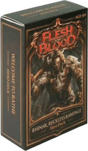 Welcome to Rathe - Rhinar, Reckless Rampage Hero Deck — Rhinar, Reckless Rampage - Hero Deck — Flesh and Blood