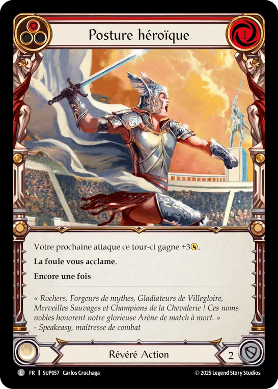 Posture héroïque — Super Slam — Flesh and Blood