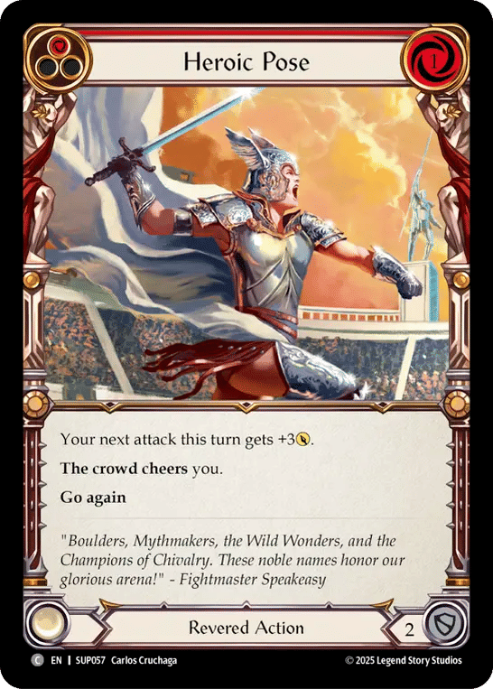Heroic Pose (Red) — Super Slam — Flesh and Blood