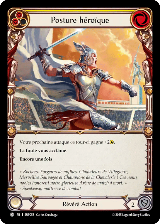 Posture héroïque — Super Slam — Flesh and Blood
