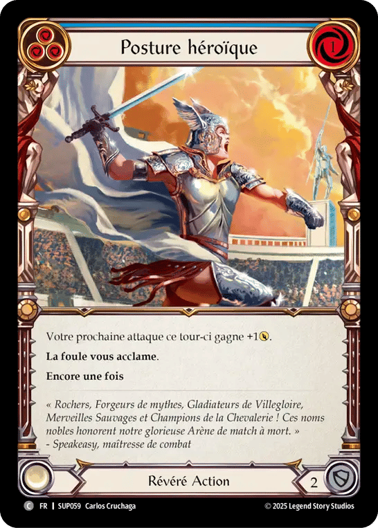 Posture héroïque — Super Slam — Flesh and Blood
