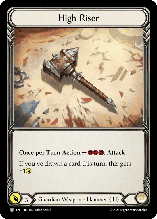 High Riser — Betsy - Heavy Hitters Blitz Deck — Flesh and Blood